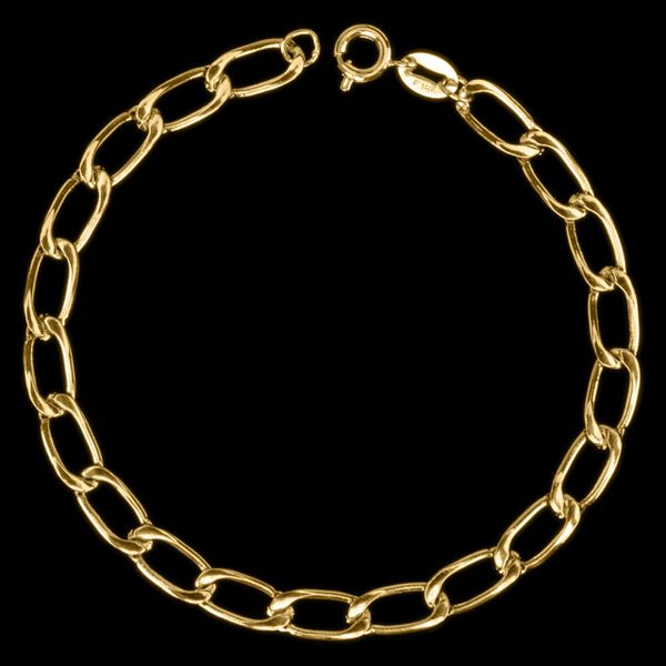 Pulseira Grumet Elos - 19 ou 21 - Banhado a Ouro 18K