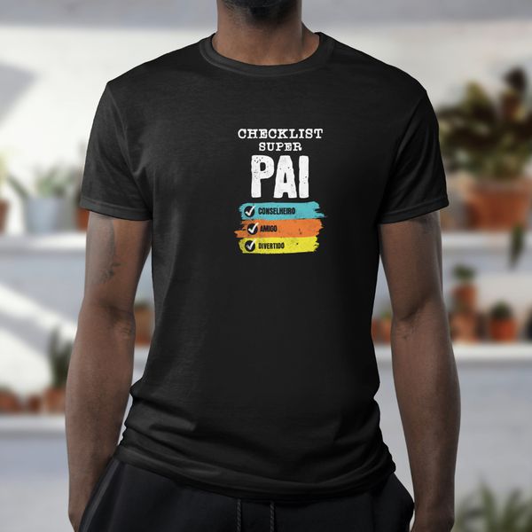 Camiseta Masculina Casual Polo Blu Super Pai do P ao EXG