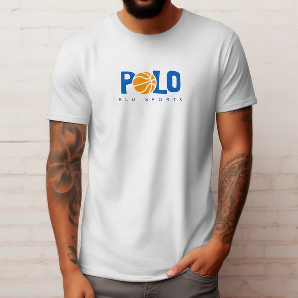 Camiseta Masculina Casual Polo Blu Basquete Confortável do P ao EXG