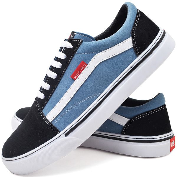 Tenis Old Skool Estiloso e Confotavel Dia a Dia Polo Blu - Main Image