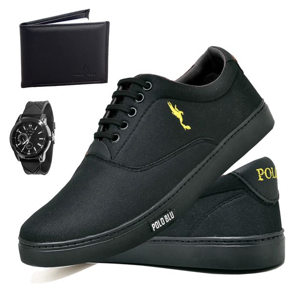 Kit Sapatenis Masculino Casual Cano Baixo Super Leve e Confort vel