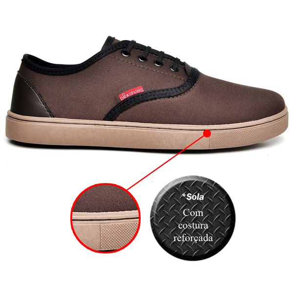Kit 3 pares de sapatênis masculino sapatofran com cinto ajustável e carteira top