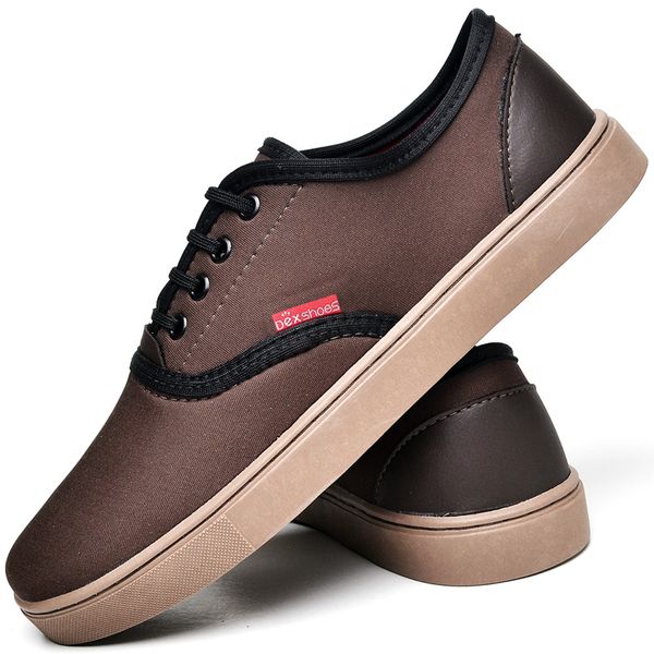 Kit 3 pares de sapatênis masculino sapatofran com cinto ajustável e carteira clearance