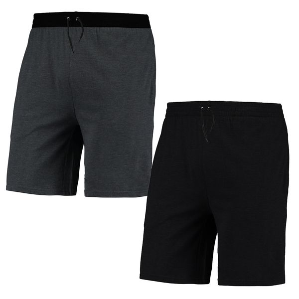 Kit 2 Bermudas Moletom Masculino Short Basica Com Amarração Lisa