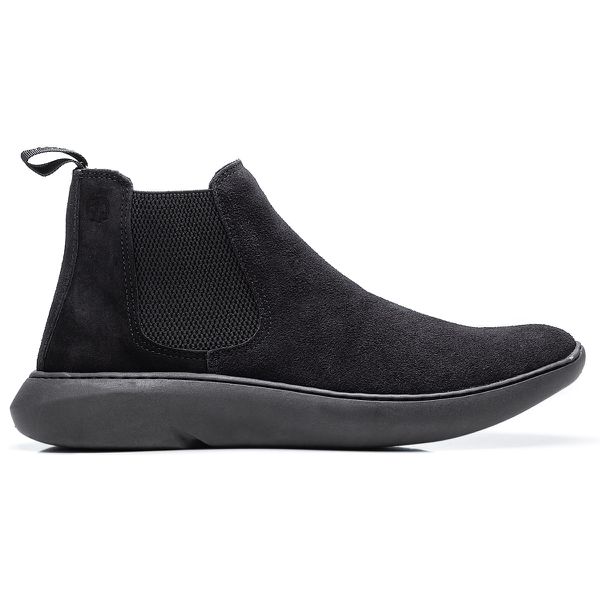 Bota Casual Masculina Chelsea Tênis New Future Polo North - All Black