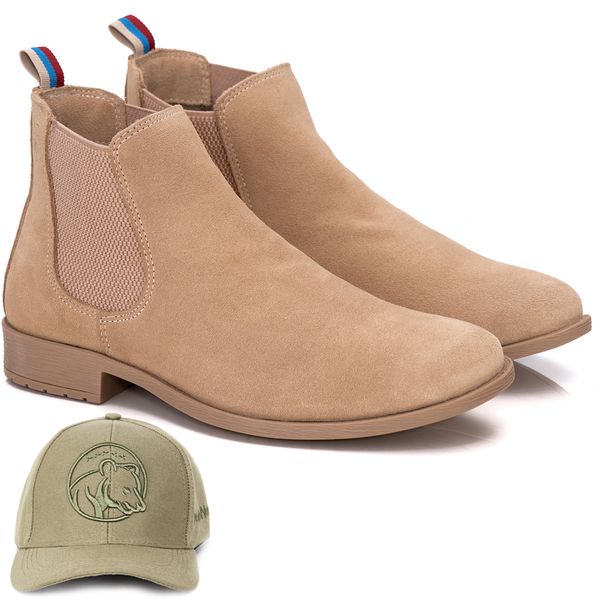 kit Bota Chelsea Masculina Polo North Areia Areia Bon General