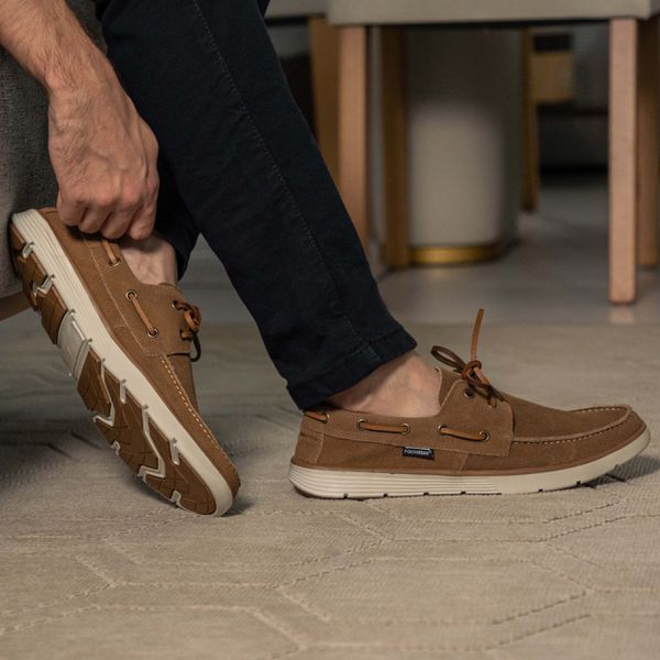 Mocassim Masculino Dockside Top Sider Camurça - Camel
