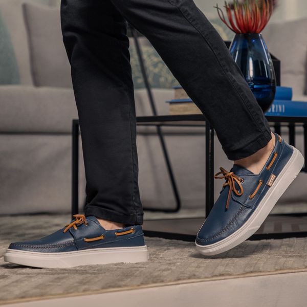 Mocassim Masculino Dockside Top Sider Camurça - Azul