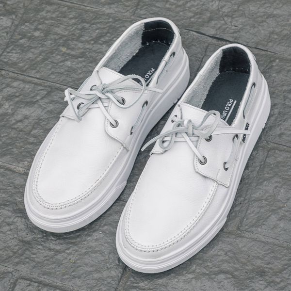 Mocassim masculino Ônix em couro Branco