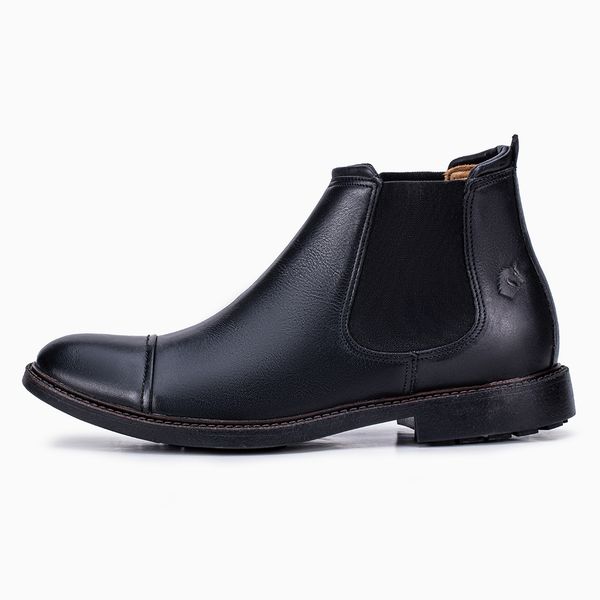 Botina Estilo Chelsea Masculina - Tendência e Sofisticação BARUC Preto