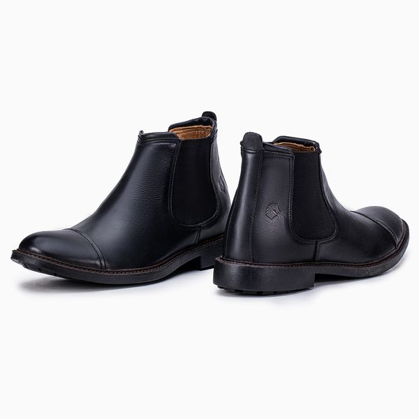 Botina Estilo Chelsea Masculina - Tendência e Sofisticação BARUC Preto