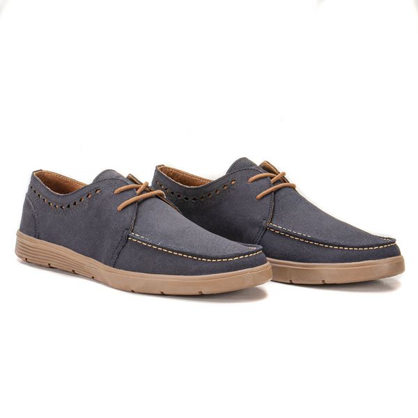 Dockside Alfa Masculino Em Couro - Resinado Marinho