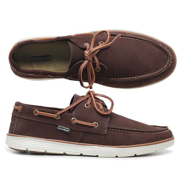 Mocassim Masculino Dockside Top Sider Camurça - Café