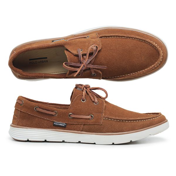 Mocassim Masculino Dockside Top Sider Camurça - Camel