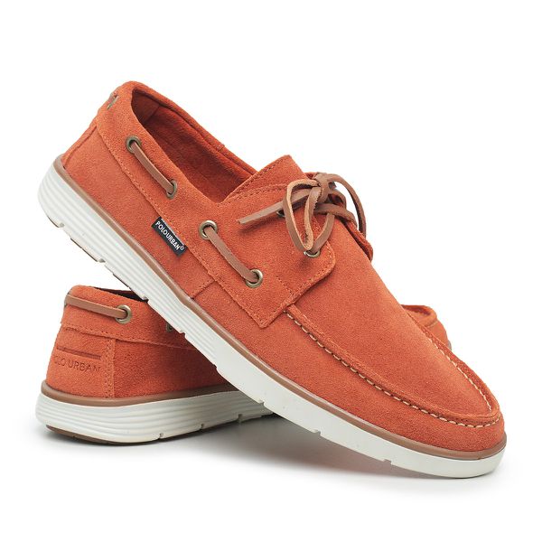 Mocassim Masculino Dockside Top Sider Camurça - Laranja