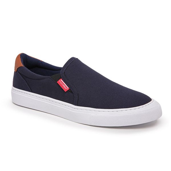 Slip on lona marinho