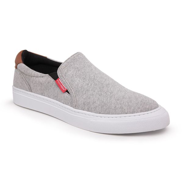 Slip on lona cinza