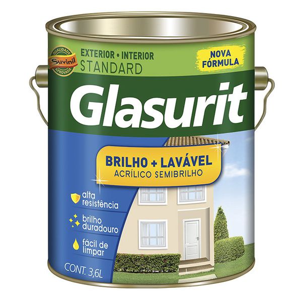 Acrilico Semi Brilho Glasurit Branco 3,6L 