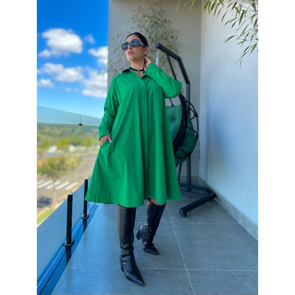 Vestido Chemise Gisele Verde 