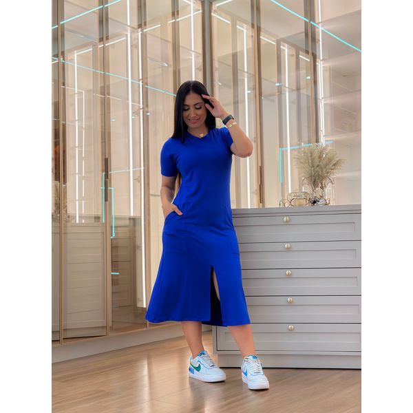 Vestido Cintia Azul Bic