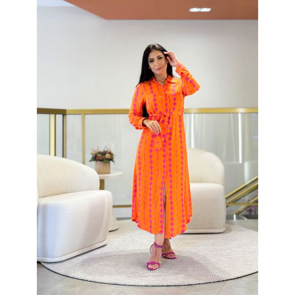 Vestido Grecia Laranja