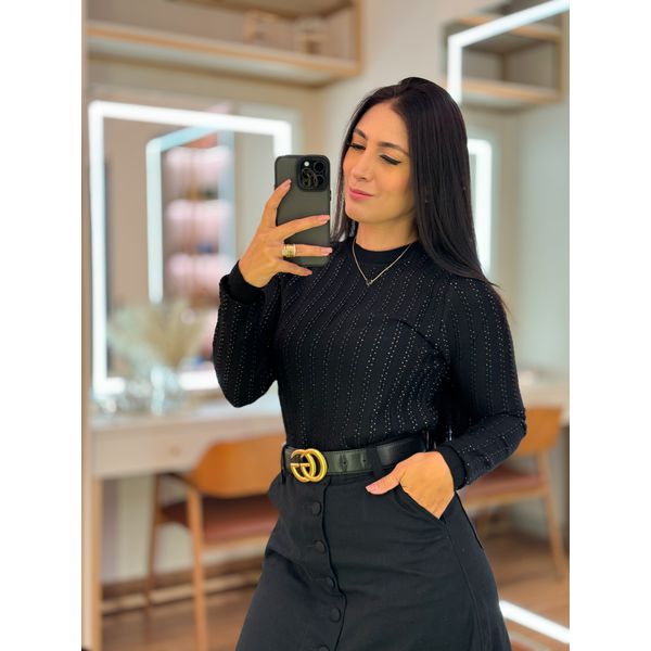 Blusa Tricot Ester Preta
