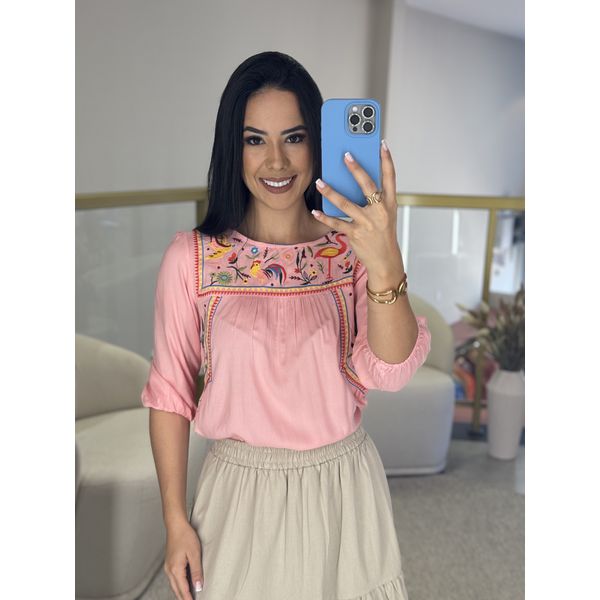 Blusa Ayla Rosa