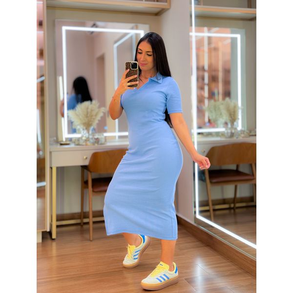 Vestido Celina Azul