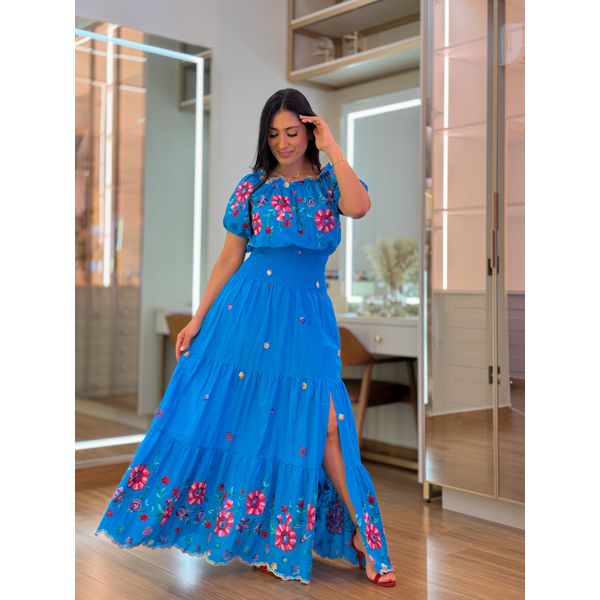 Vestido Julia Azul