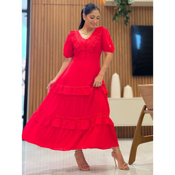 Vestido Karla Vermelho