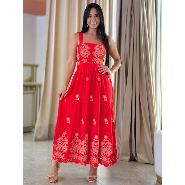 Vestido Teodora Vermelho