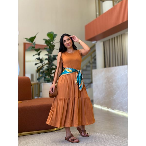 Vestido Ester Caramelo