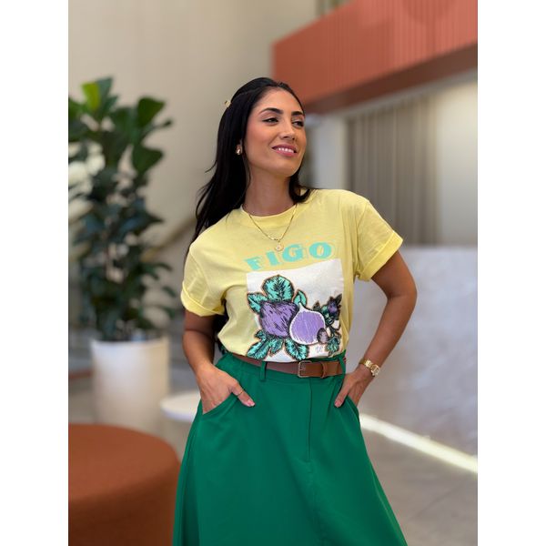T-shirt Leonora Amarela