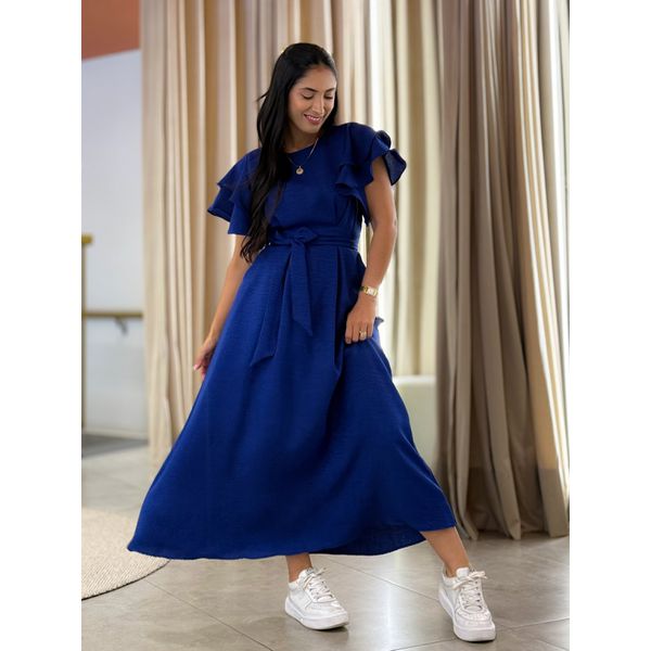 Vestido Suelen Azul Bic