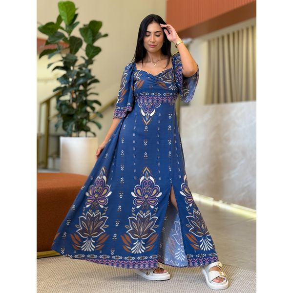 Vestido Aline Azul