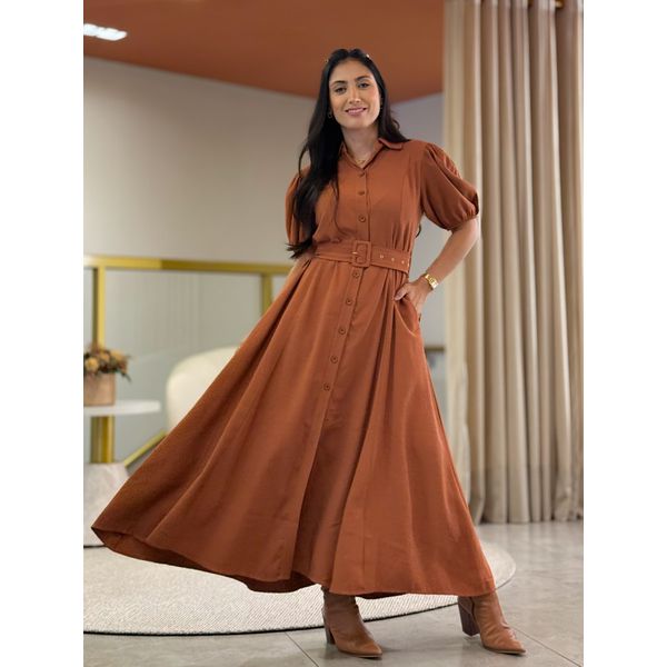 Vestido Laura Caramelo