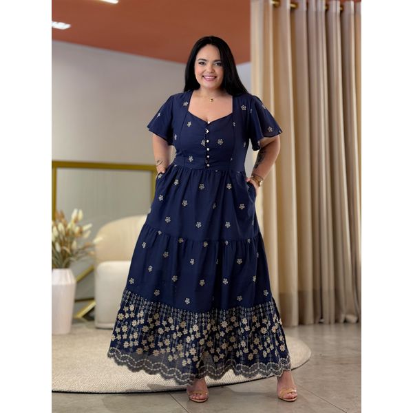 Vestido Livia Azul Floral