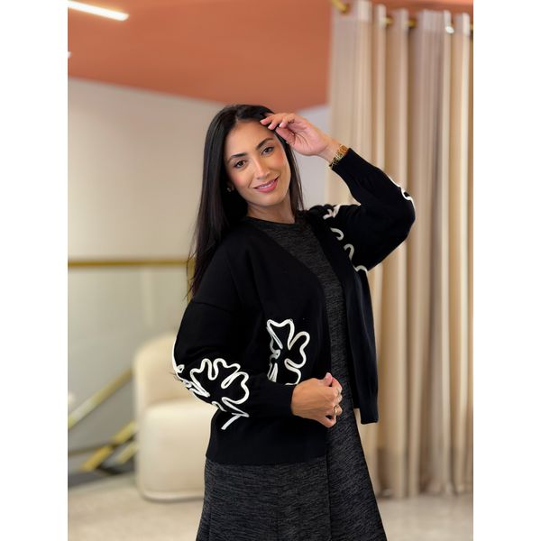 Cardigan Helena Preto