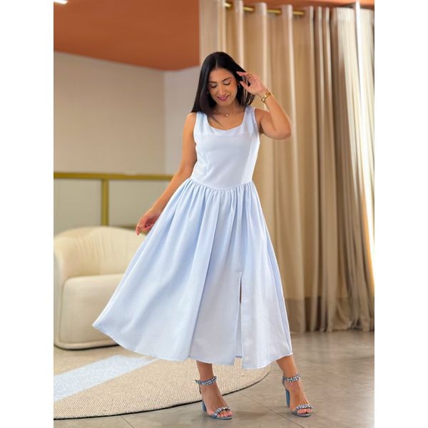 Vestido Clara Azul Bebe