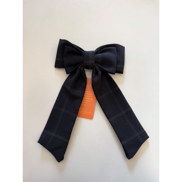 Laço De Luxo Risca De Giz Preto