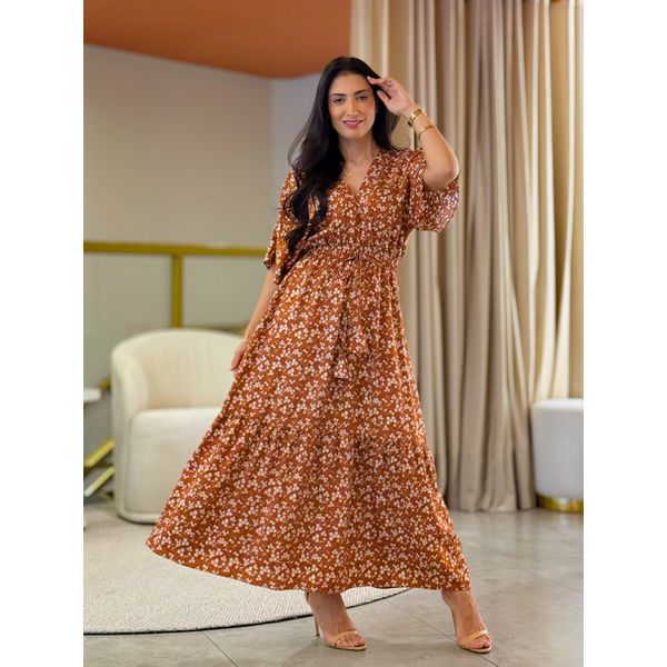 Vestido Mari Terracota
