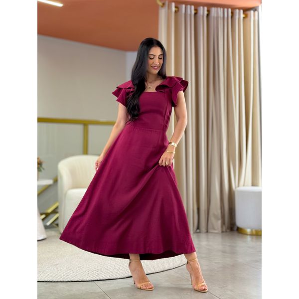 Vestido Ane Marsala