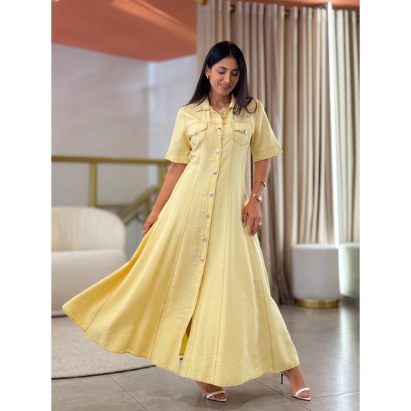 Vestido Maite Amarelo