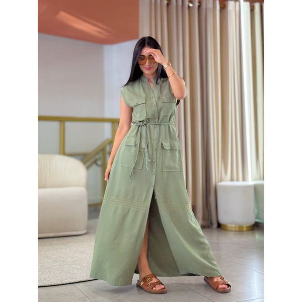 Vestido Ayla Verde Oliva