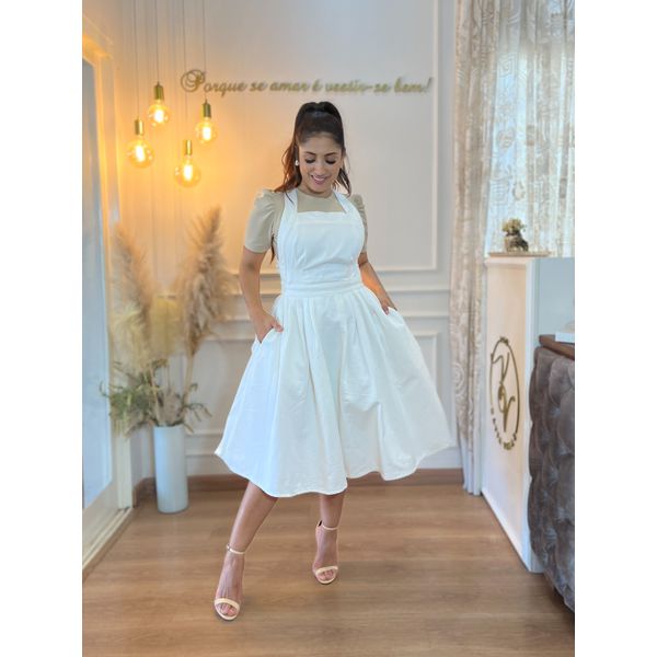 Salopete Mila Jeans Off White