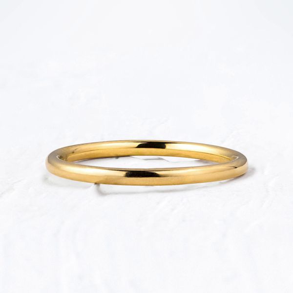 Aliança de Casamento em Ouro 1,5mm Ariel - Unidade - Rosê & Co.
