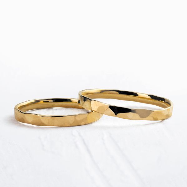 Aliança de Casamento em Ouro 2mm Forggia - Par