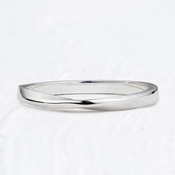 Aliança de Namoro Prata esterlina 925 2mm Infinity - Unidade