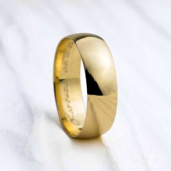 Aliança de Casamento em Ouro 6mm Abaulada Classic - Unidade