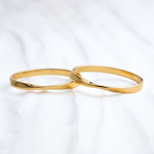 Aliança de Casamento em Ouro 2mm Eternal - Par 